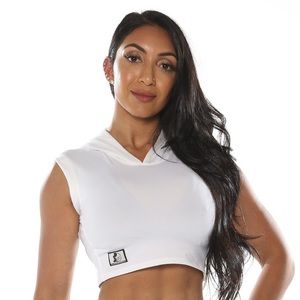 Celestial Bodiez Lunar White Crop Top
